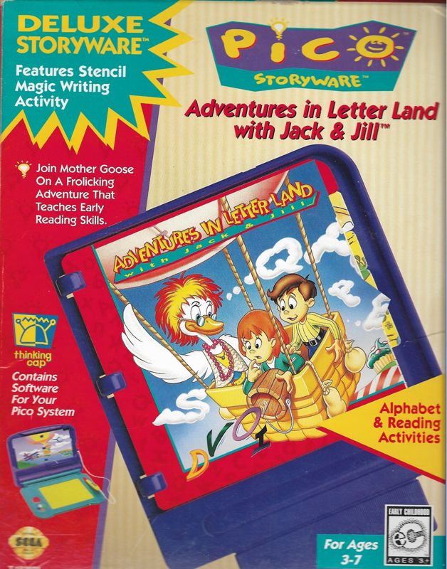 Adventures In Letterland With Jack & Jill box art for Sega Pico